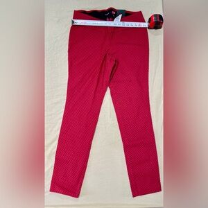 Torrid Red Black Polka Dot Ankle Leggings Plus Size 1 Women